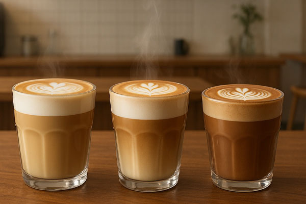 ال کالری قهوه های ترکیبی با شیر