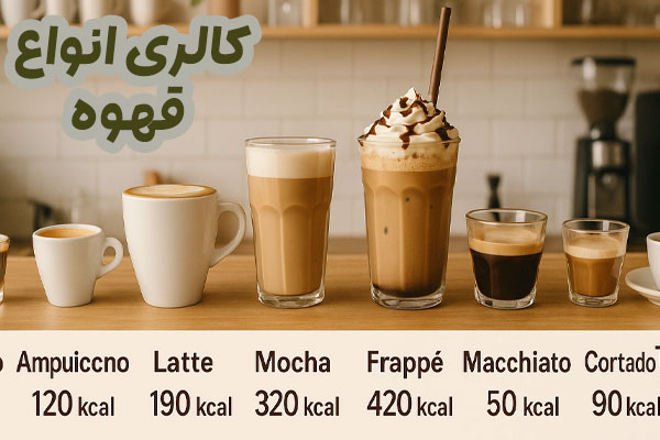 کالری انواع قهوه