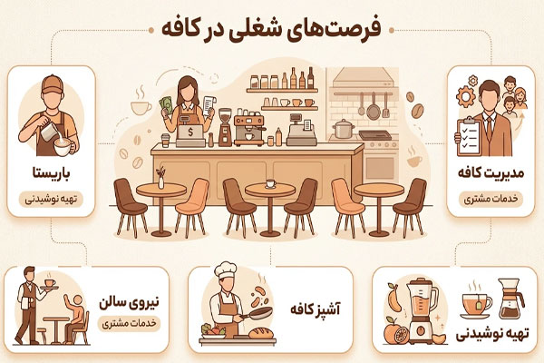 1 فرصتهای شغلی در کافهها